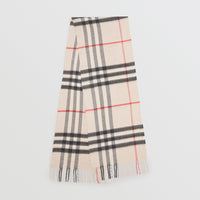 Écharpe en cachemire à motif check classique - Stone Check