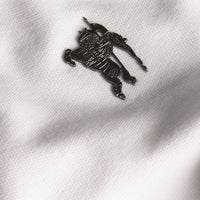 Polo en piqué de coton - White
