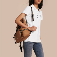 Polo en piqué de coton - White