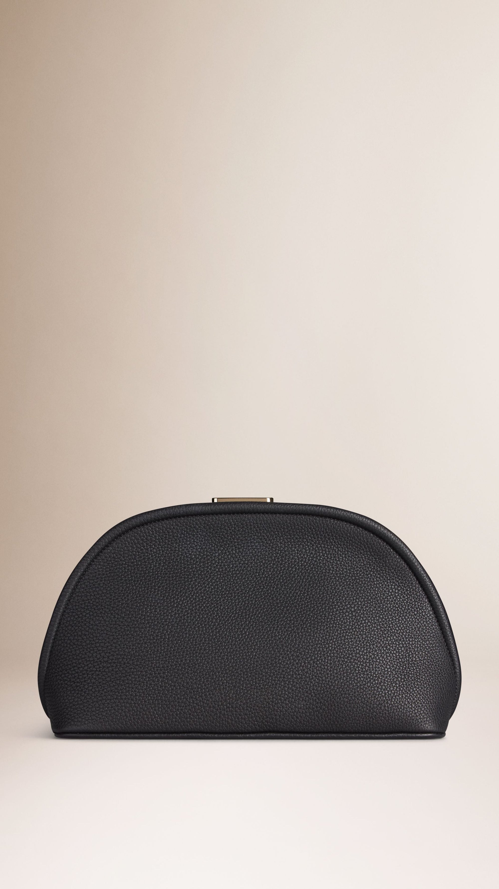 Sac pochette The Bloomsbury en cuir grainé - Black