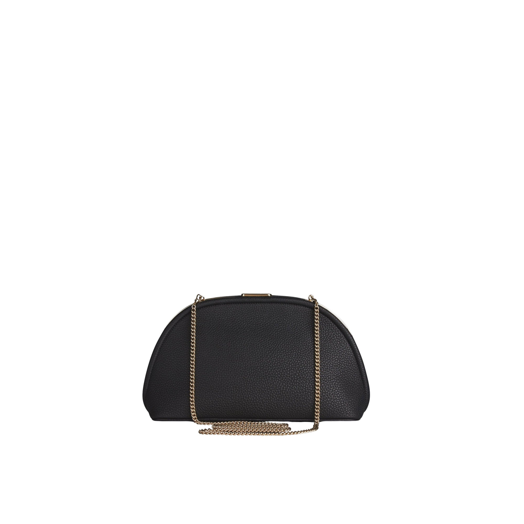 Sac pochette The Bloomsbury en cuir grainé - Black