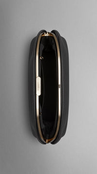 Sac pochette The Bloomsbury en cuir grainé - Black