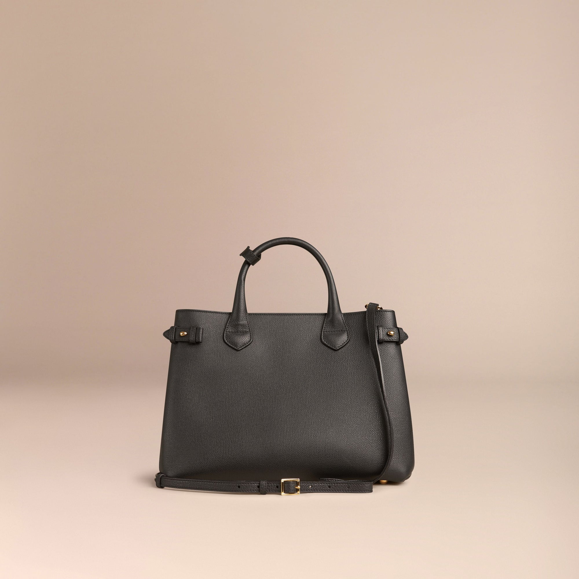 Sac The Banner medium en cuir - Black
