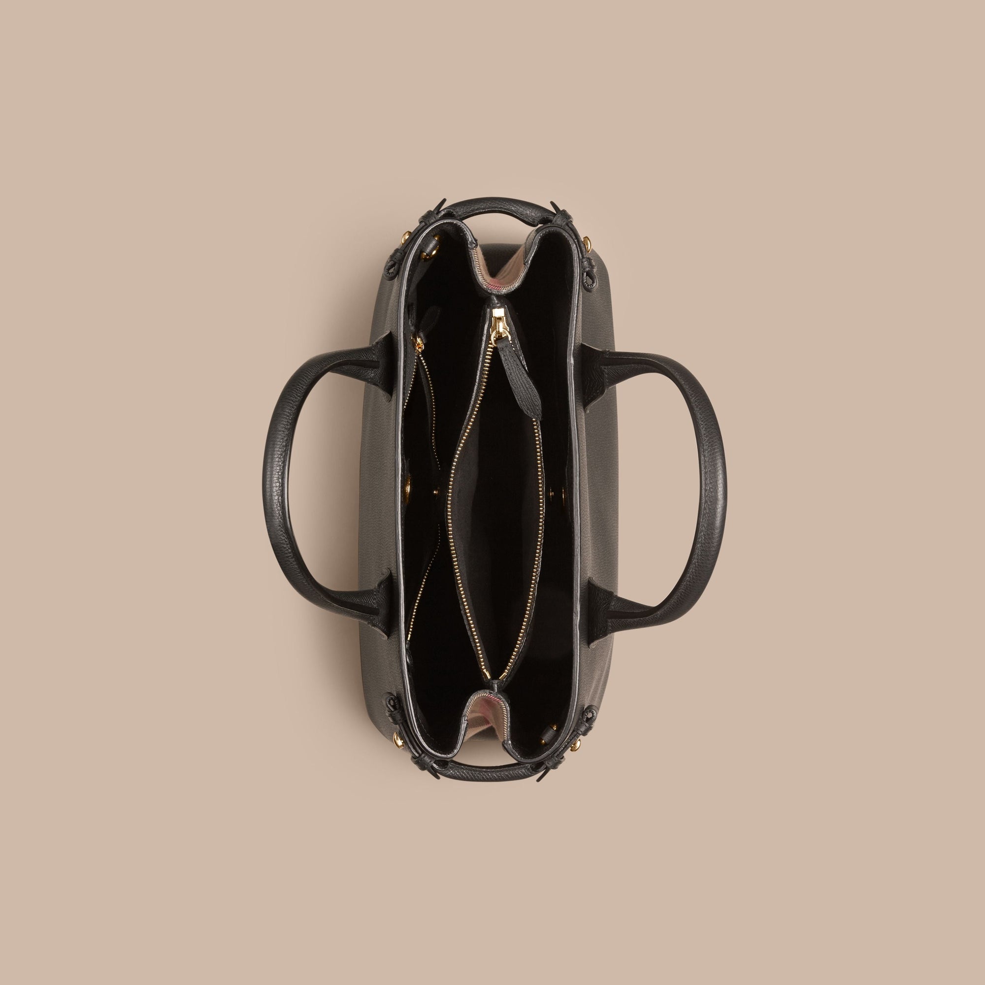 Sac The Banner medium en cuir - Black