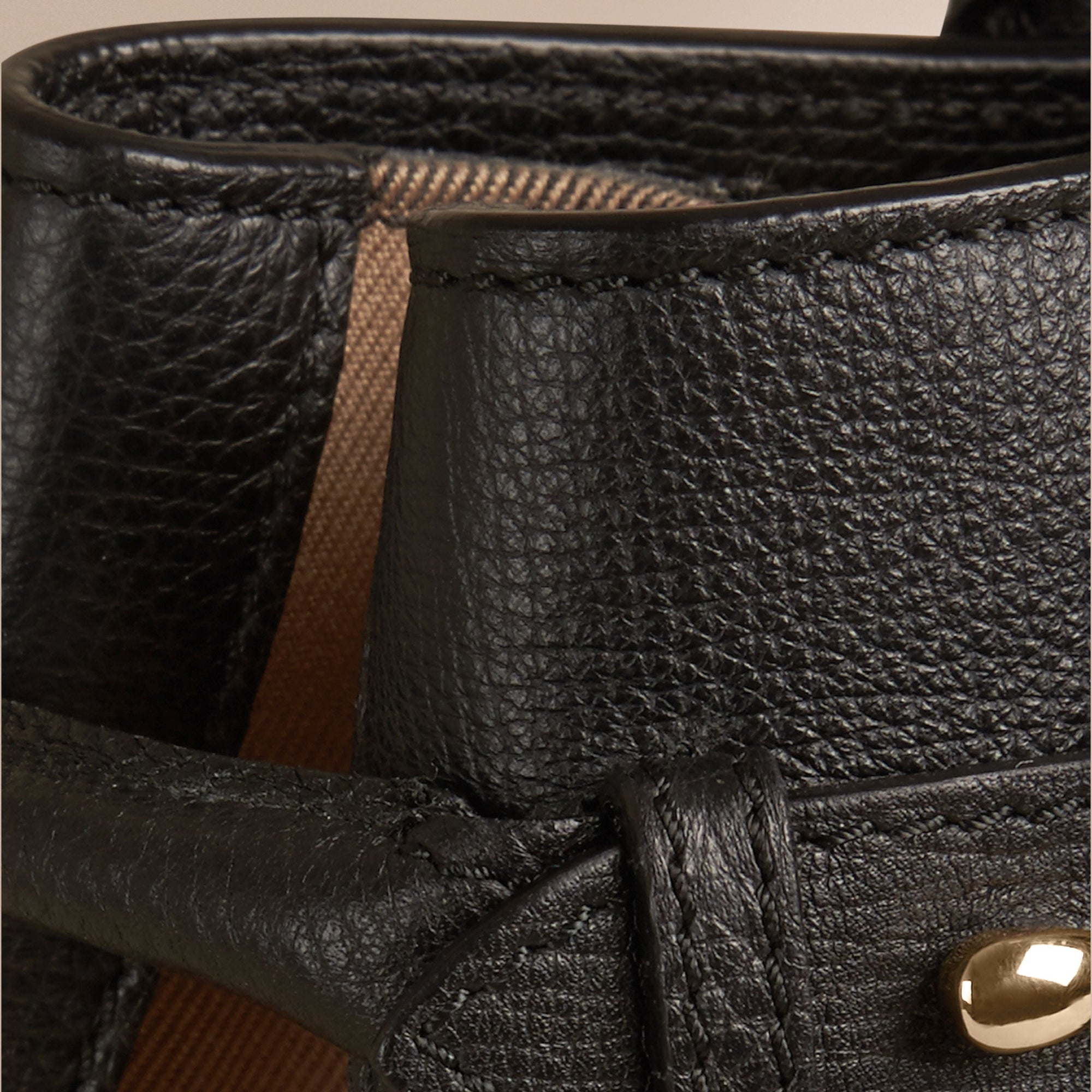 Sac The Banner medium en cuir - Black