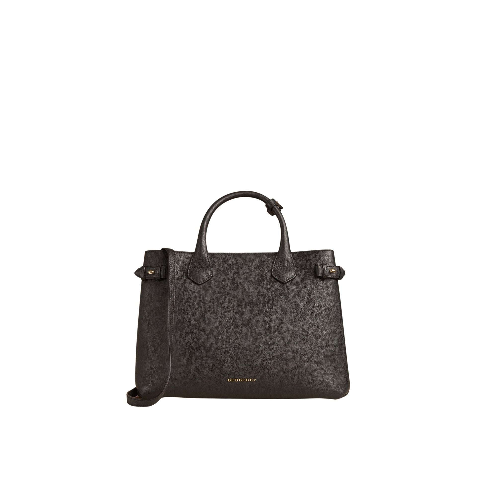Sac The Banner medium en cuir - Black
