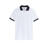 Polo à éléments contrastants - White & Mid Grey