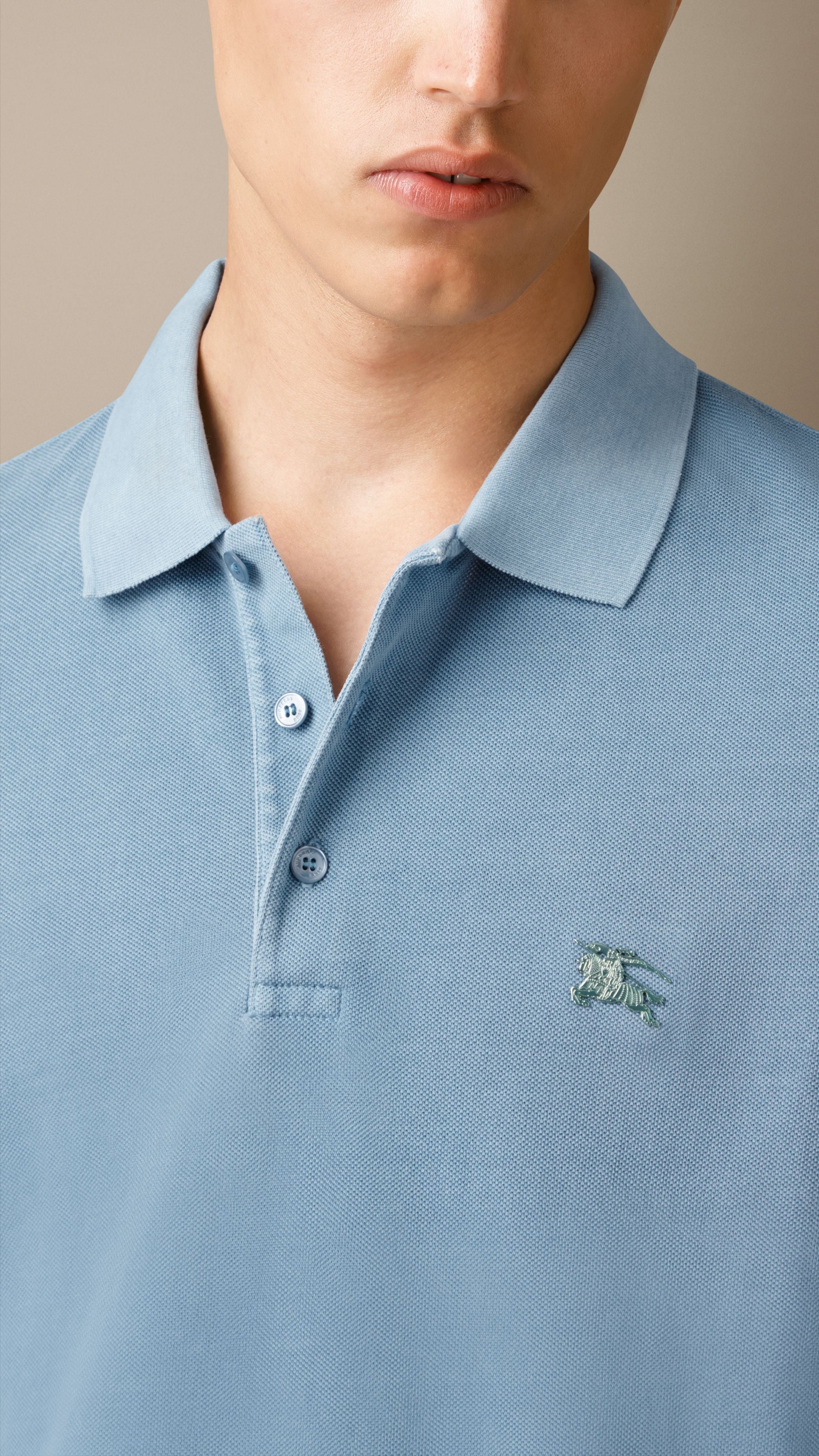 Polo - Pale Blue Carbon