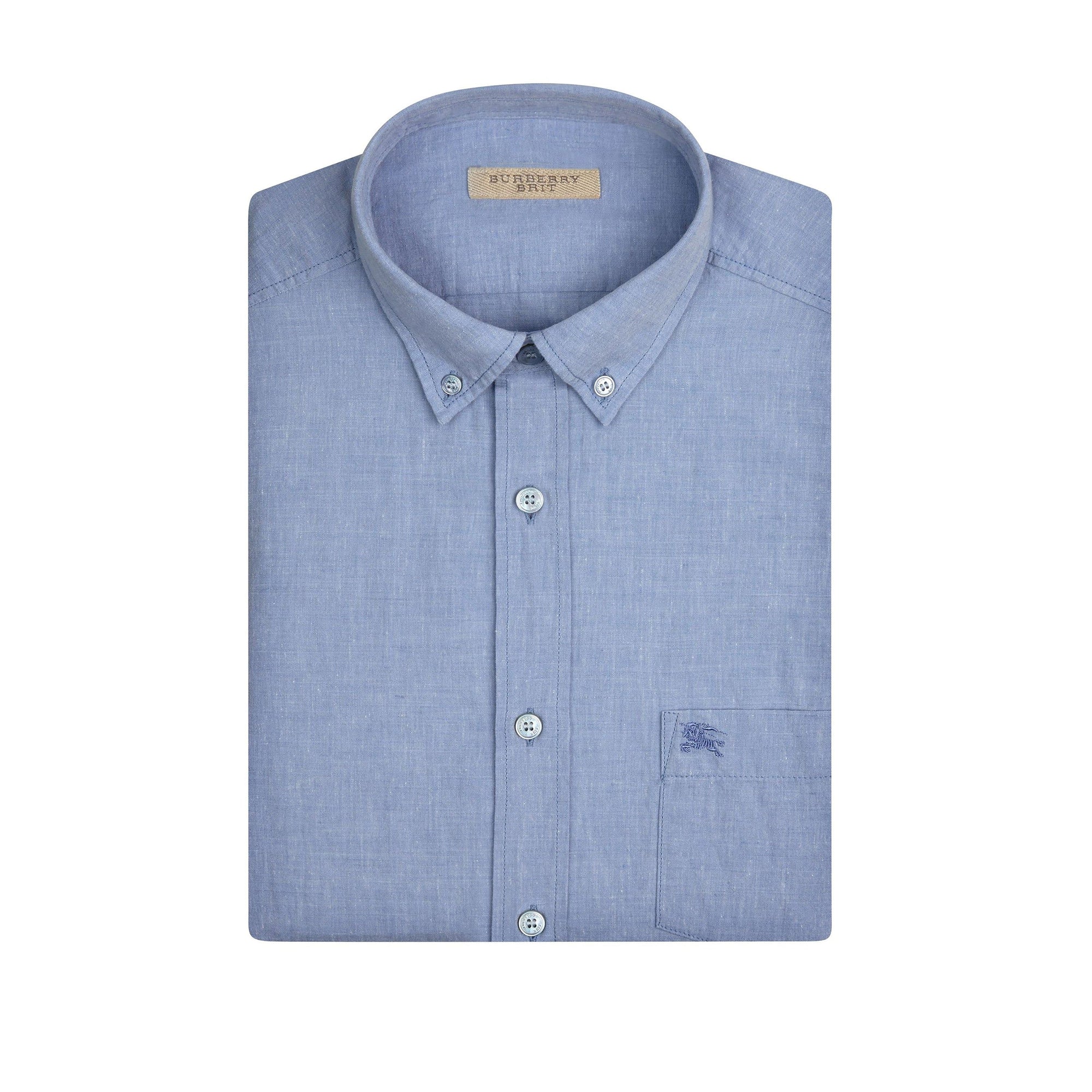 Chemise en coton et lin - Sky Blue