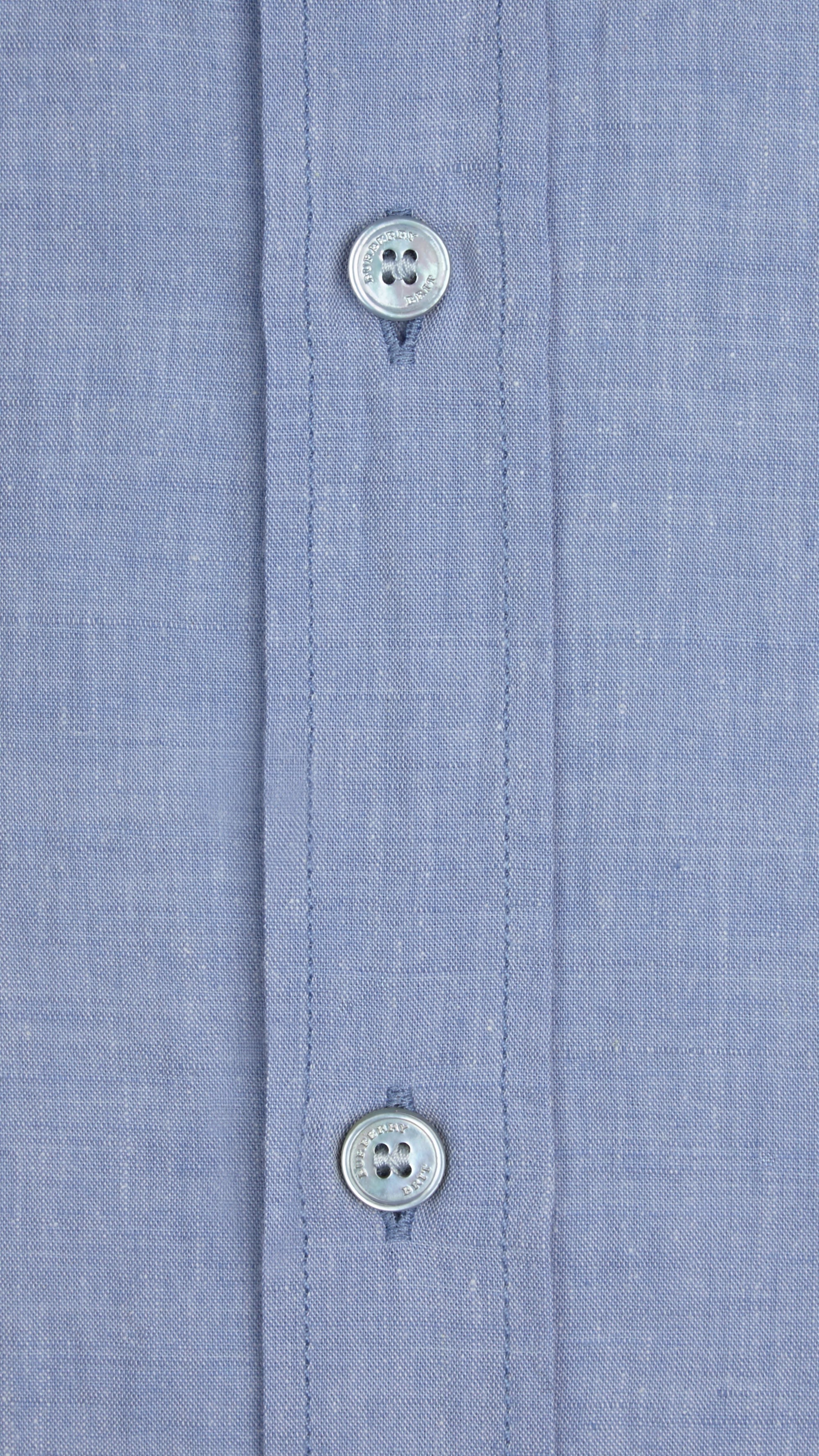 Chemise en coton et lin - Sky Blue