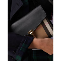 Petit sac à bandoulière à motif House check - Black