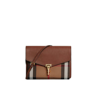 Petit sac à bandoulière à motif House check - Tan