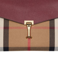 Petit sac à bandoulière à motif House check - Mahogany Red