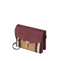 Petit sac à bandoulière à motif House check - Mahogany Red