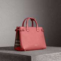 Sac The Banner medium en cuir - Mauve Pink