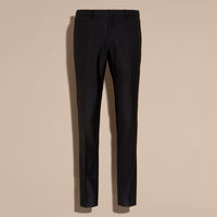 Costume de coupe étroite en laine - Black