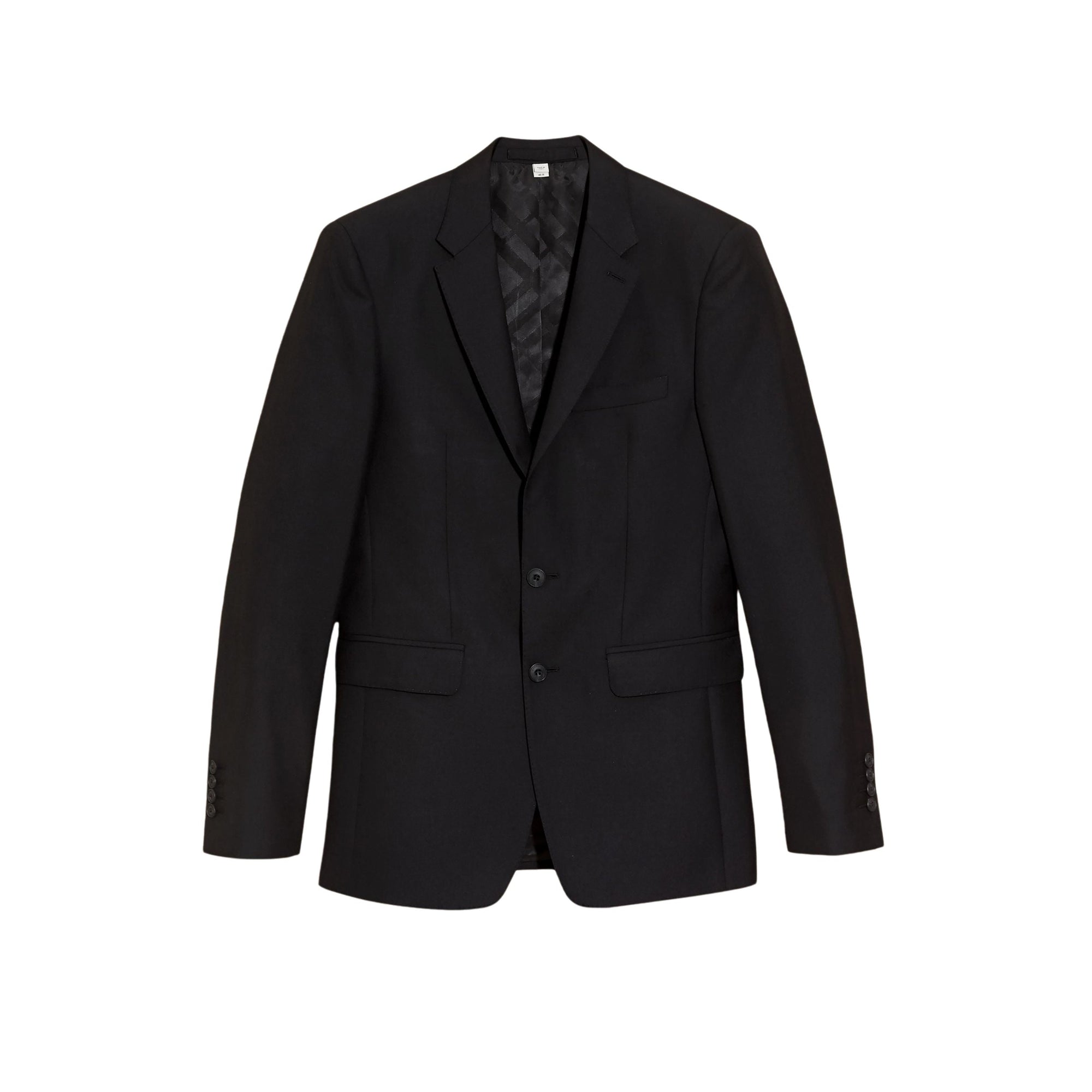 Costume de coupe étroite en laine - Black