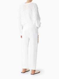 Pantalon carotte en denim - White Powder