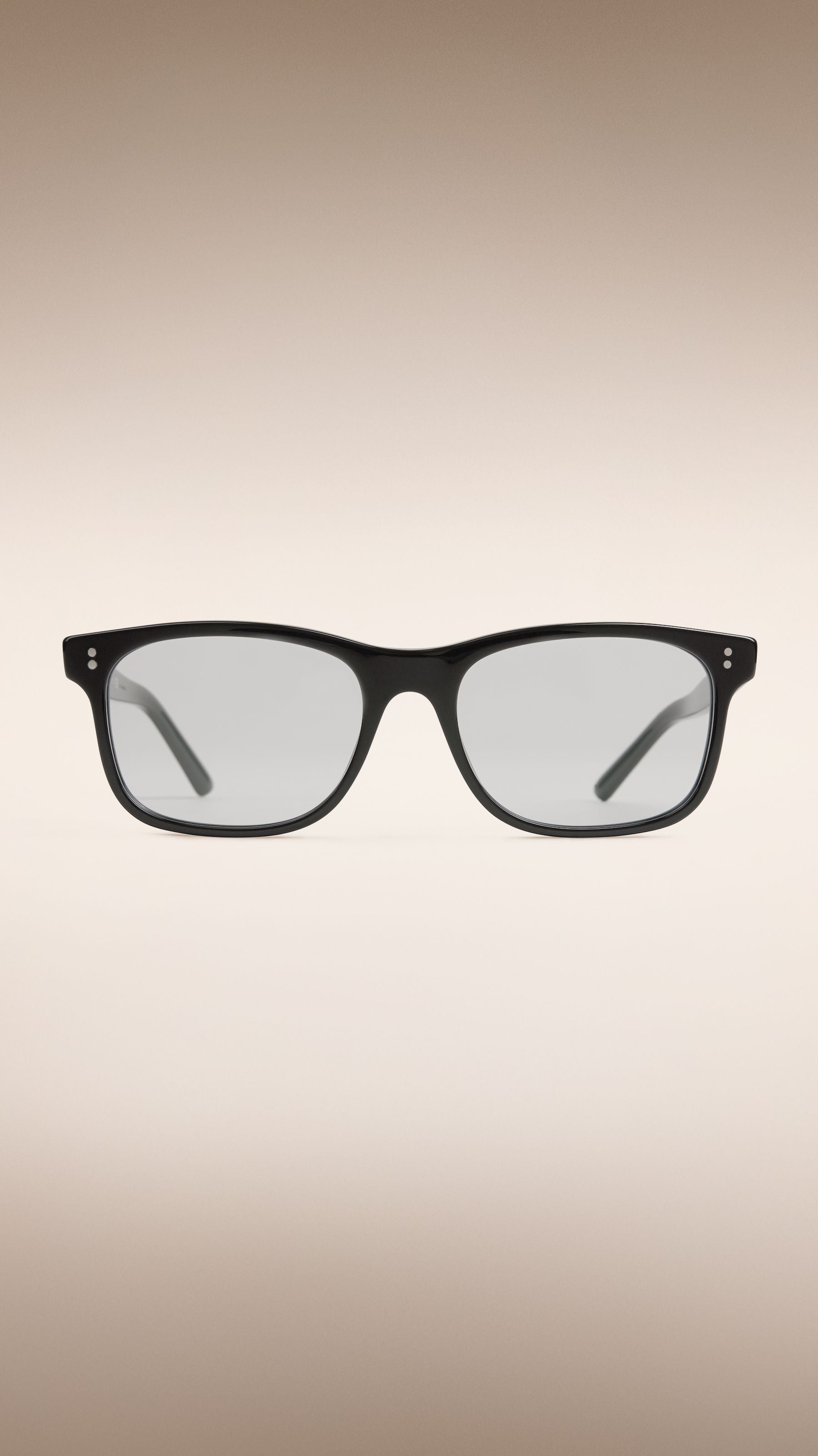 Lunettes de soleil à monture brillante carrée - Shiny Black
