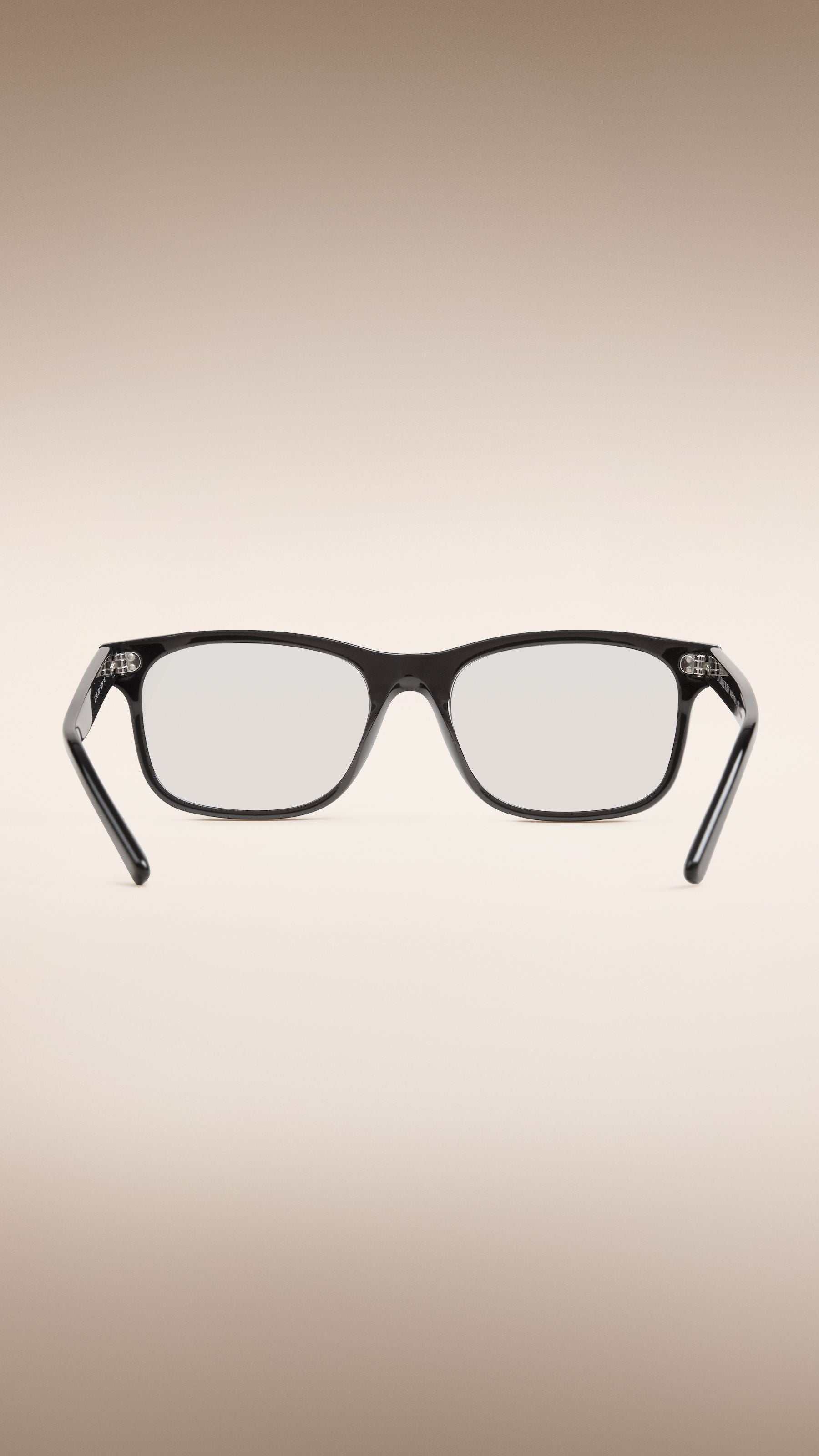 Lunettes de soleil à monture brillante carrée - Shiny Black