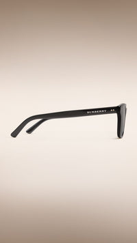Lunettes de soleil à monture brillante carrée - Shiny Black