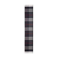 Écharpe en cachemire à motif check classique - Navy