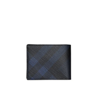 Portefeuille à rabat en cuir - Navy & Black
