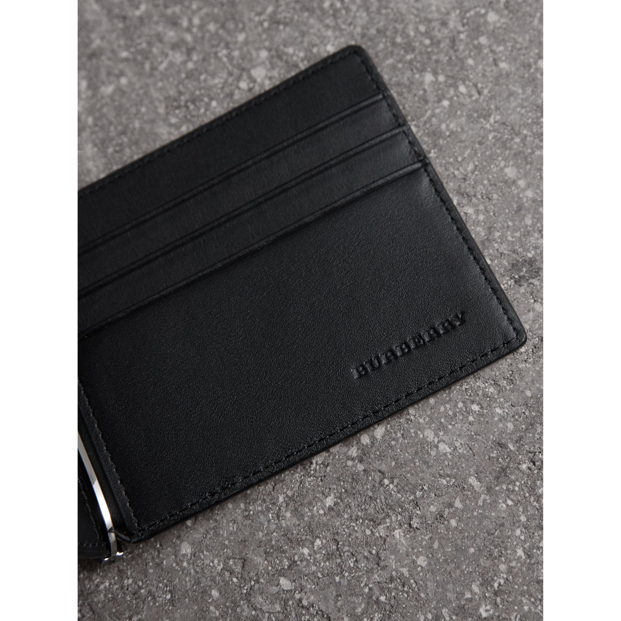 Portefeuille à motif Smoked check - Navy & Black