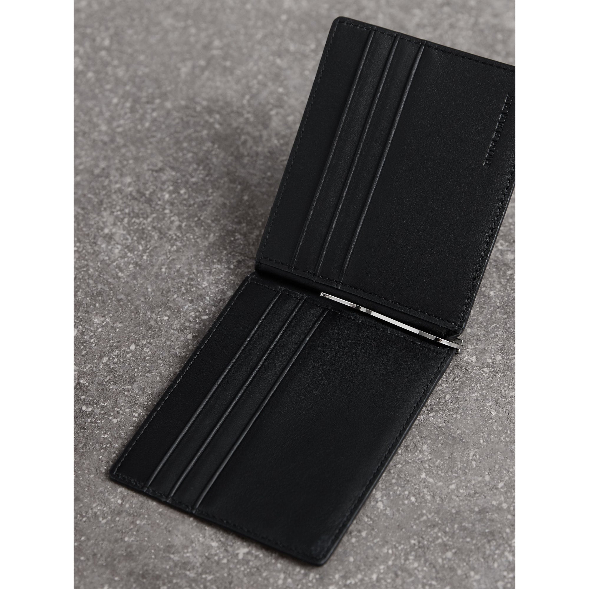 Portefeuille à motif Smoked check - Navy & Black