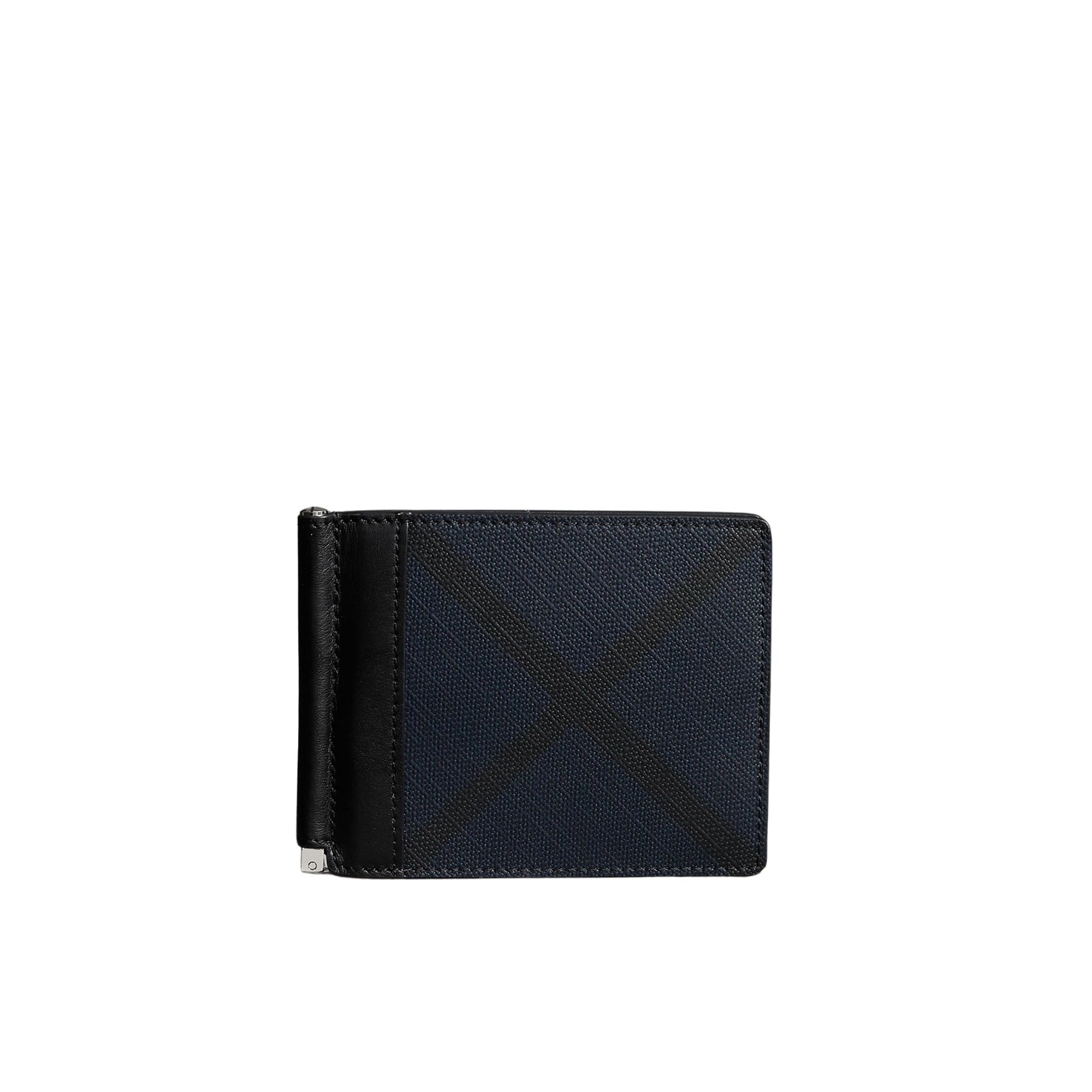 Portefeuille à motif Smoked check - Navy & Black