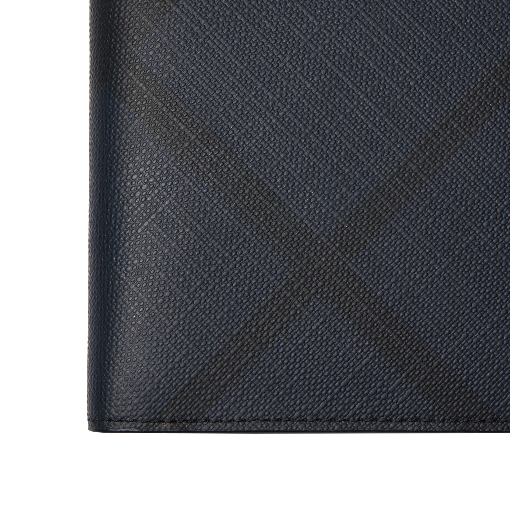 Portefeuille à rabat multidevise en tissu London check - Navy & Black