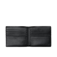 Portefeuille à rabat multidevise en tissu London check - Navy & Black