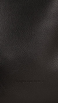Sac polochon en cuir grainé - Black