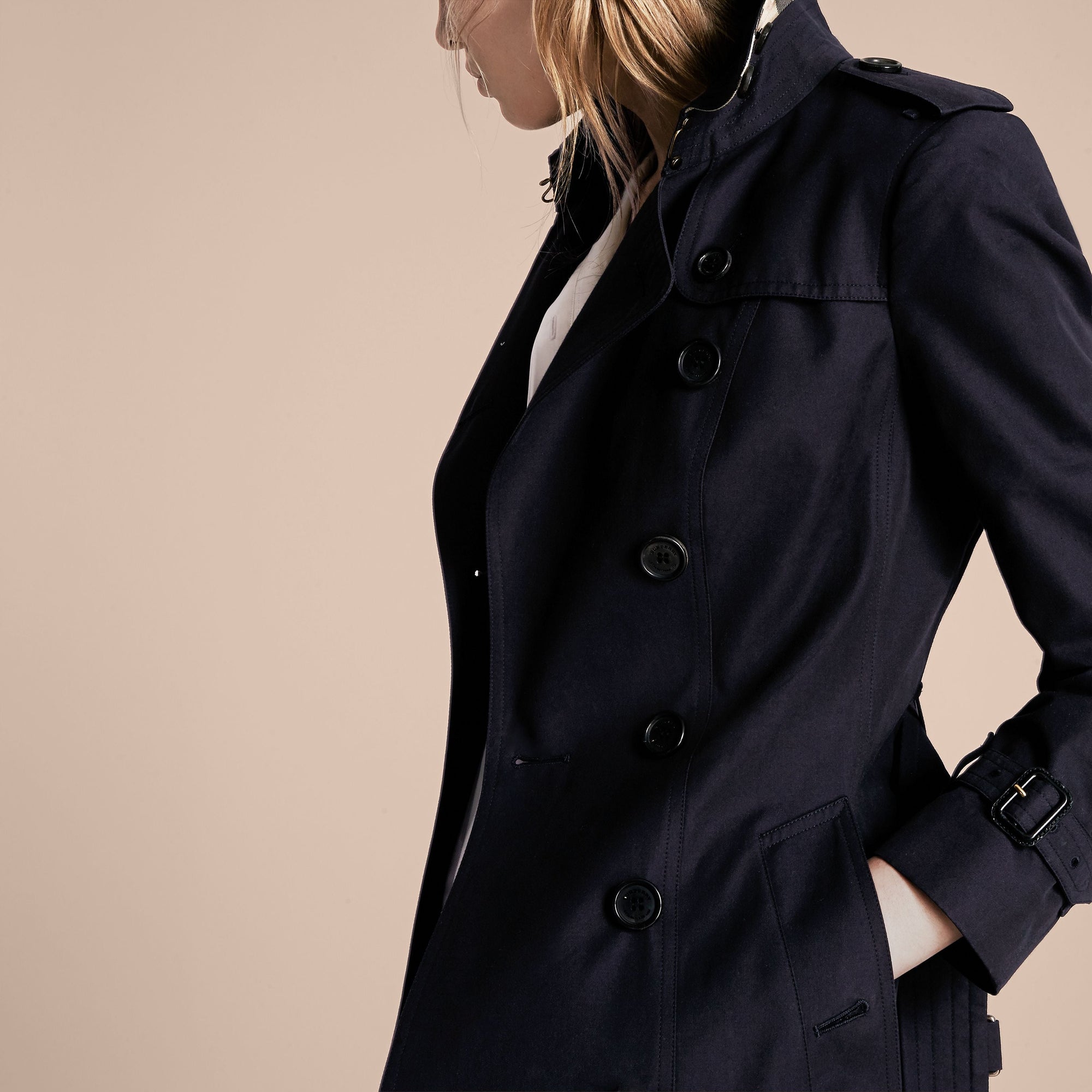 Trench-coat Heritage mi-long - Navy