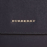 Attaché-case en cuir à motif London - Dark Navy