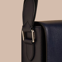Attaché-case en cuir à motif London - Dark Navy