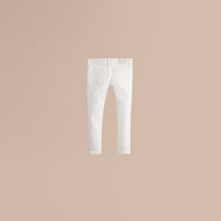 Jean de coupe skinny en coton mélangé - White