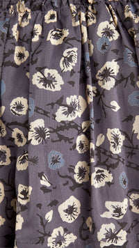 Jupe en coton à imprimé floral - Stone Blue