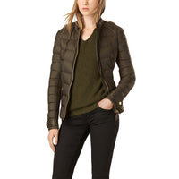 Veste ajustée légère rembourrée en duvet - Olive