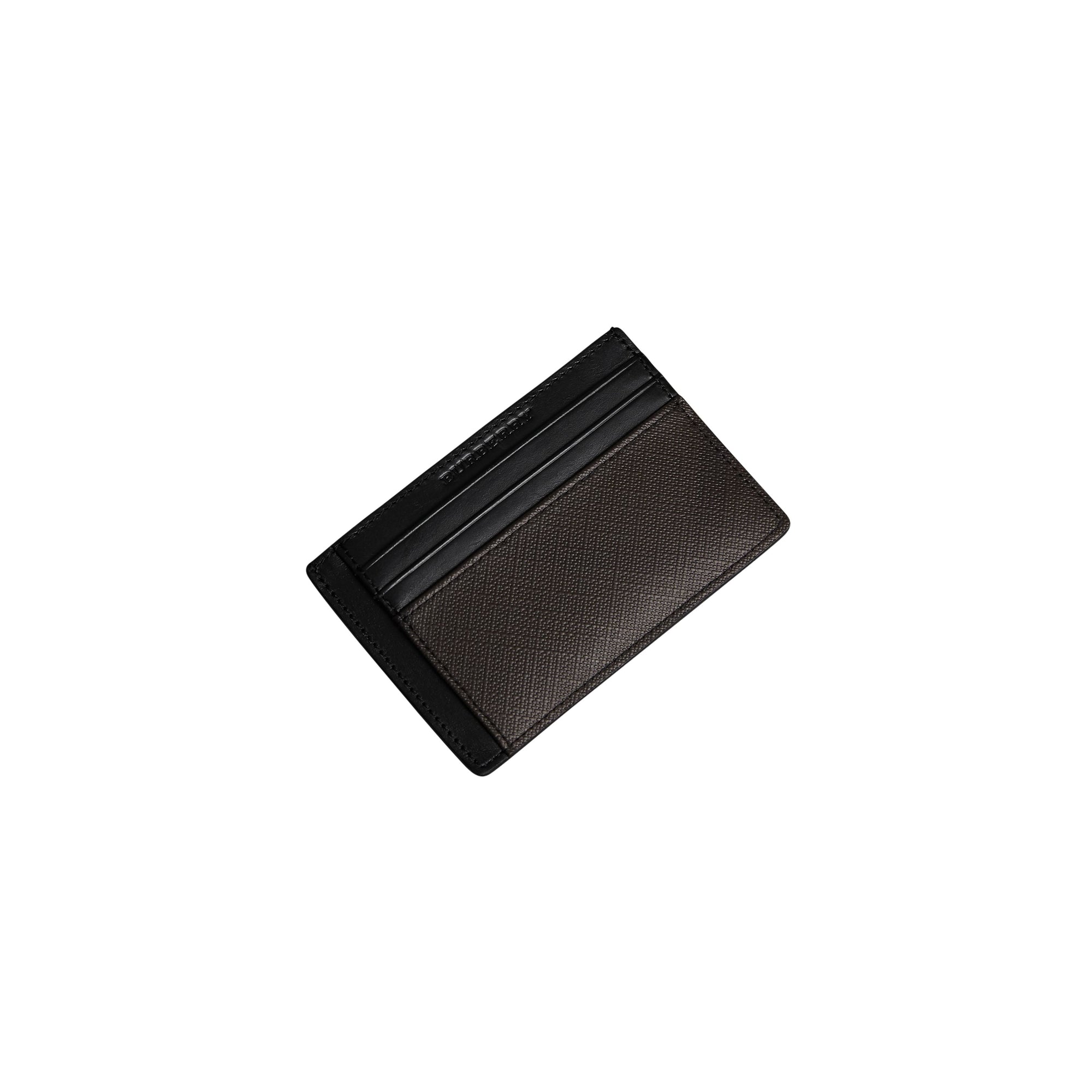 Porte-cartes à motif Smoked check - Chocolate & Black