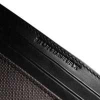 Porte-cartes à motif Smoked check - Chocolate & Black