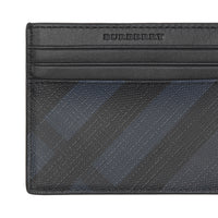 Porte-cartes à motif Smoked check - Navy & Black