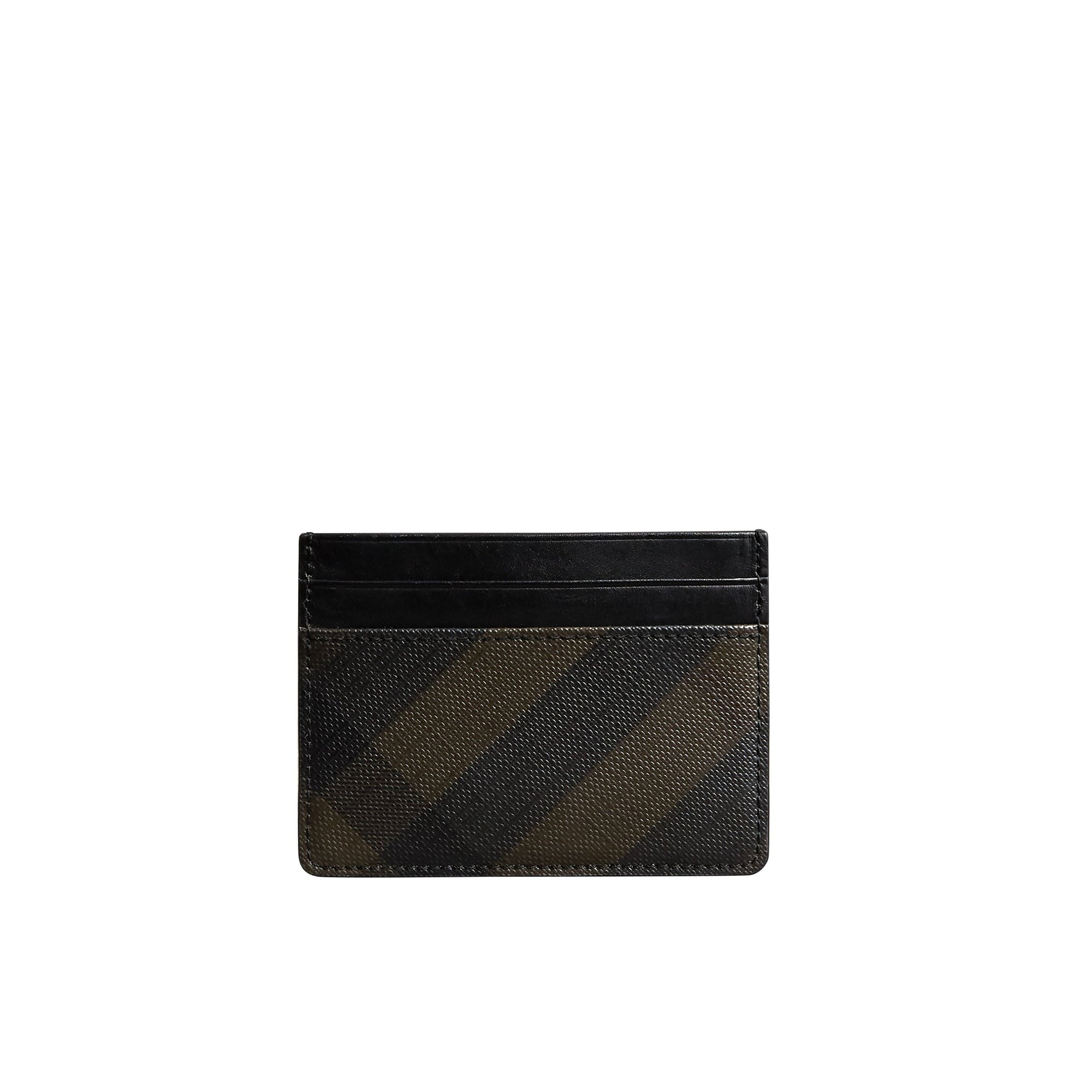 Porte-cartes à motif London check - Chocolate & Black