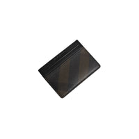 Porte-cartes à motif London check - Chocolate & Black