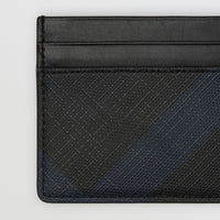 Porte-cartes à motif London check - Navy & Black