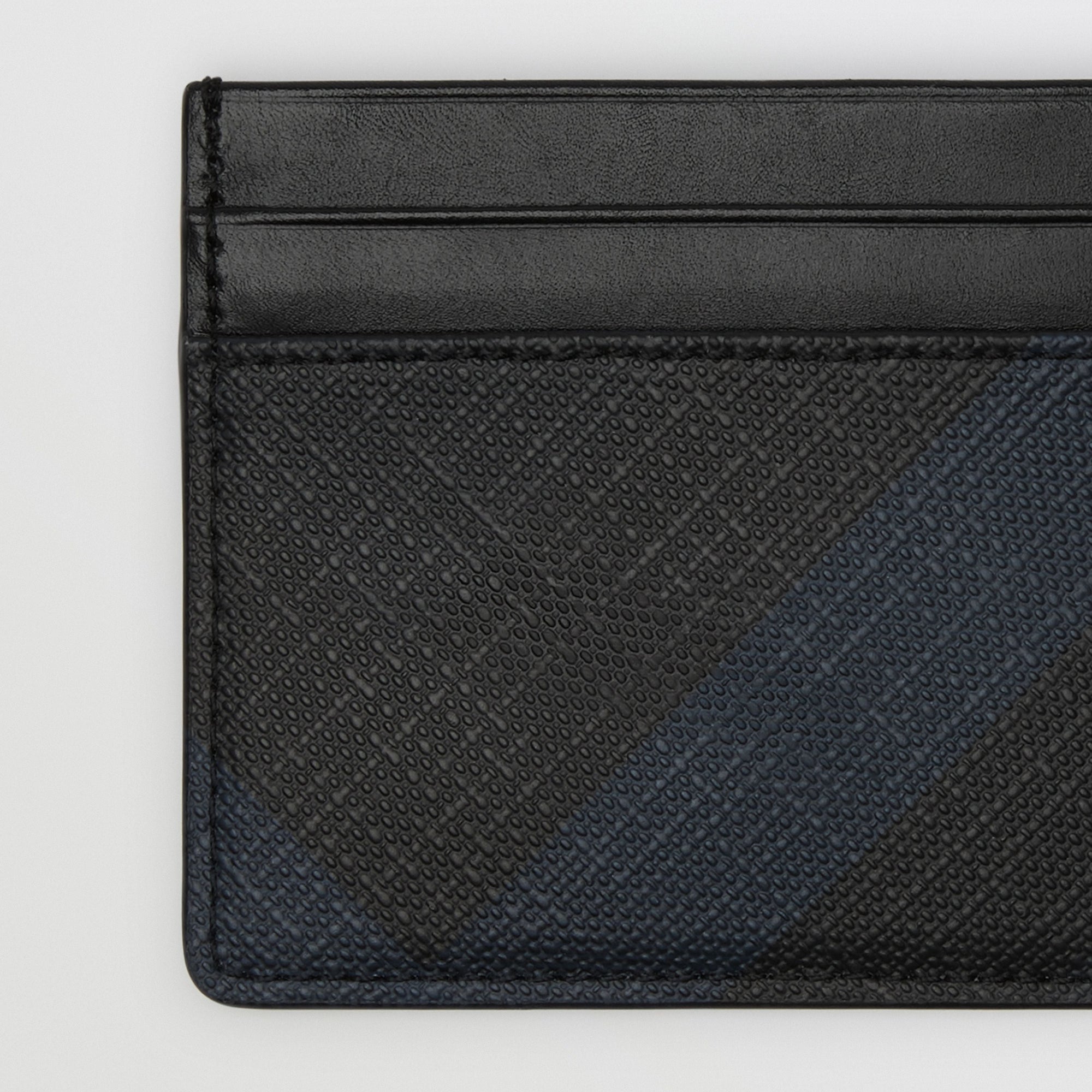 Porte-cartes à motif London check - Navy & Black