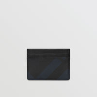 Porte-cartes à motif London check - Navy & Black