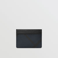 Porte-cartes à motif London check - Navy & Black