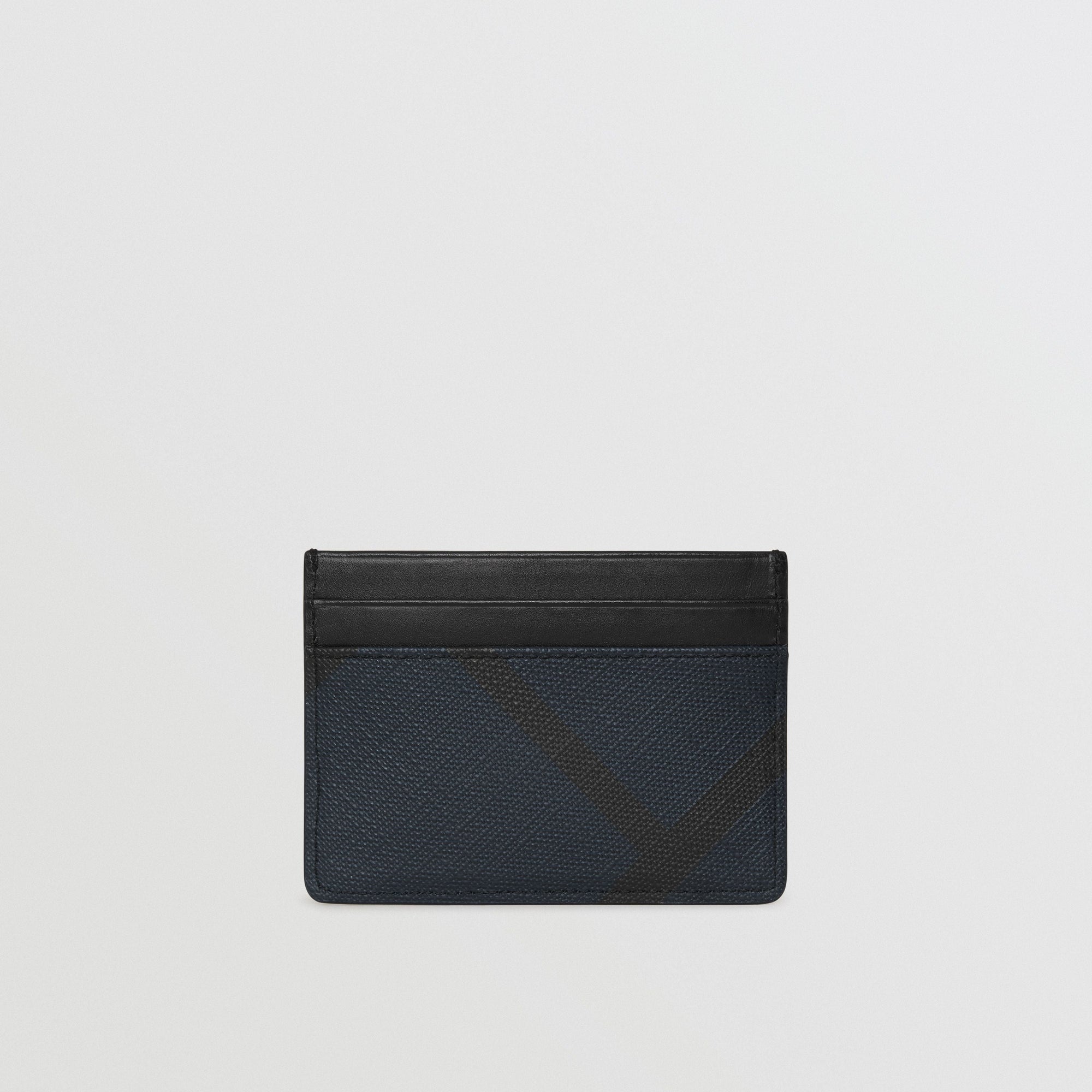 Porte-cartes à motif London check - Navy & Black