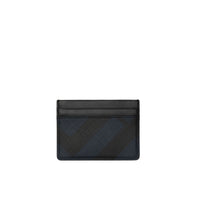 Porte-cartes à motif London check - Navy & Black